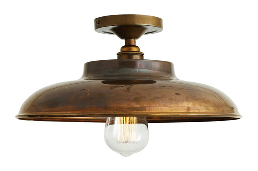 Mullan Lighting - MLCF31ANTBRS - One Light Flush Mount - Telal - Antique Brass