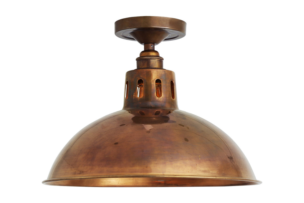 Mullan Lighting - MLCF32ANTBRS - One Light Flush Mount - Paris - Antique Brass