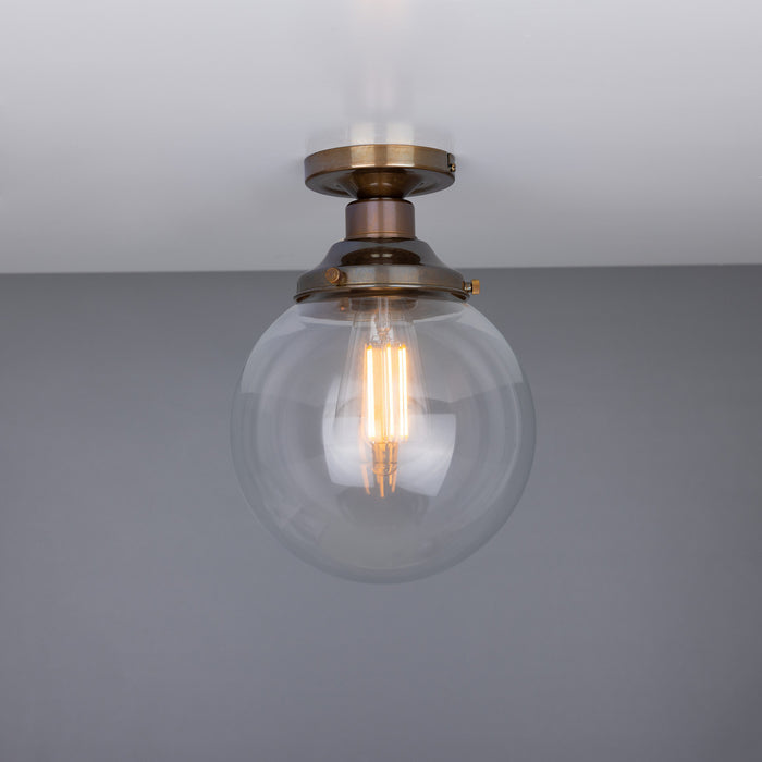 Mullan Lighting - MLCF33ANTBRS - One Light Flush Mount - Riad - Antique Brass
