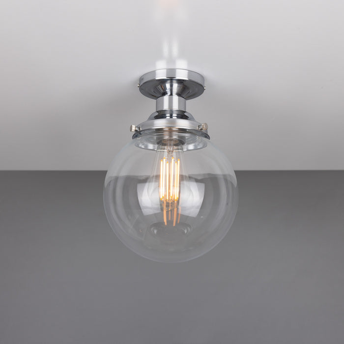 Mullan Lighting - MLCF33POLCHR - One Light Flush Mount - Riad - Polished Chrome