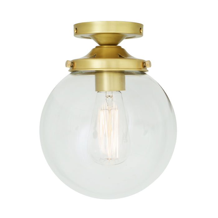 Mullan Lighting - MLCF33SATBRS - One Light Flush Mount - Riad - Satin Brass