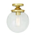 Mullan Lighting - MLCF33SATBRS - One Light Flush Mount - Riad - Satin Brass