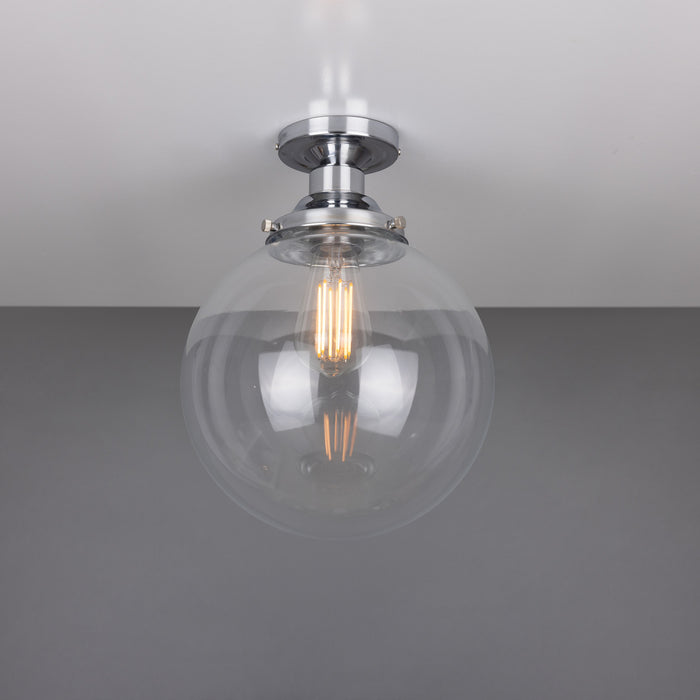 Mullan Lighting - MLCF34POLCHR - One Light Flush Mount - Riad - Polished Chrome