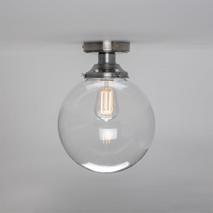 Mullan Lighting - MLCF34SATCHR - One Light Flush Mount - Riad - Satin Chrome