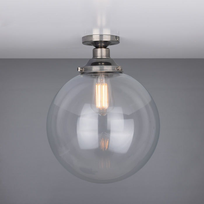 Mullan Lighting - MLCF35ANTSLV - One Light Flush Mount - Riad - Antique Silver