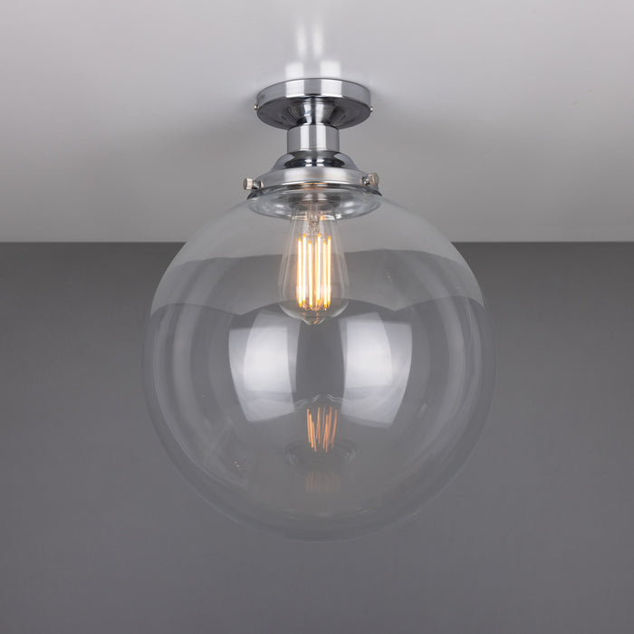 Mullan Lighting - MLCF35POLCHR - One Light Flush Mount - Riad - Polished Chrome