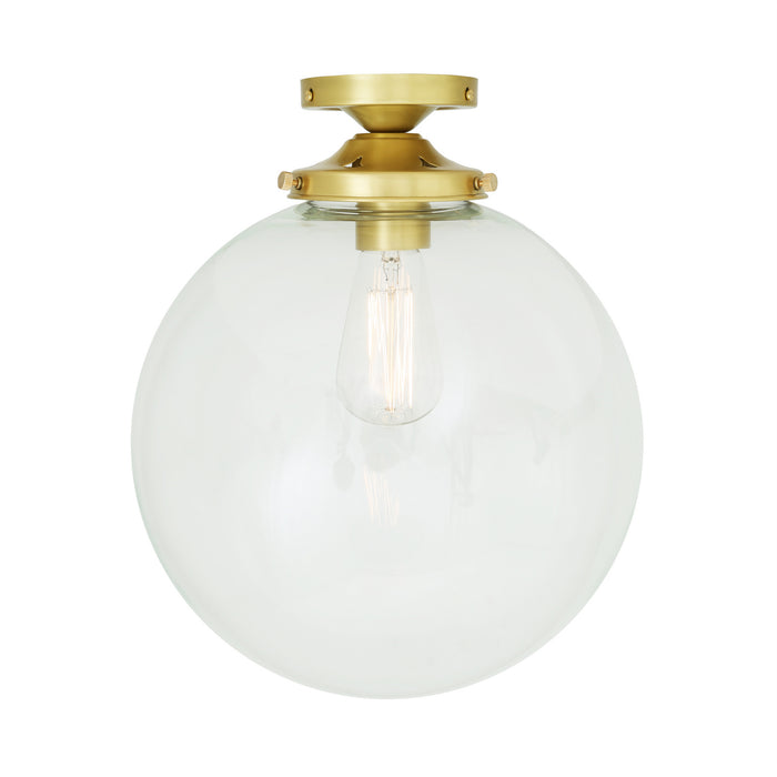 Mullan Lighting - MLCF35SATBRS - One Light Flush Mount - Riad - Satin Brass