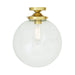 Mullan Lighting - MLCF35SATBRS - One Light Flush Mount - Riad - Satin Brass