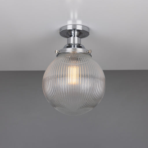 Stanley One Light Flush Mount Polished Chrome