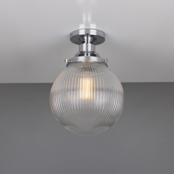 Mullan Lighting - MLCF37POLCHR - One Light Flush Mount - Stanley - Polished Chrome