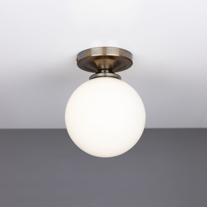 Mullan Lighting - MLCF40ANTBRS - One Light Flush Mount - Yaounde - Antique Brass