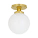 Mullan Lighting - MLCF40POLBRS - One Light Flush Mount - Yaounde - Polished Brass