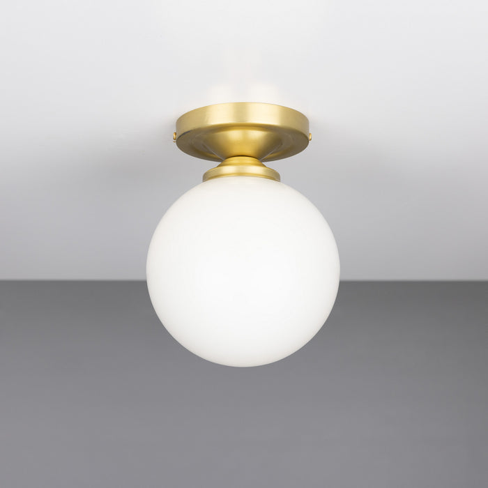 Mullan Lighting - MLCF40SATBRS - One Light Flush Mount - Yaounde - Satin Brass