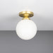 Mullan Lighting - MLCF40SATBRS - One Light Flush Mount - Yaounde - Satin Brass