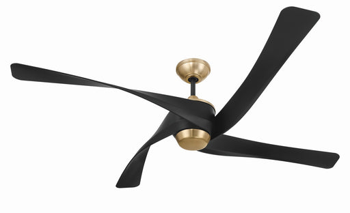 Craftmade - VNN58FBSB4 - 58" Ceiling Fan - Venn 58" Indoor Ceiling Fan - Flat Black/Satin Brass