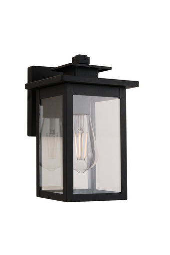 Rock Creek One Light Outdoor Wall Lantern Textured Black