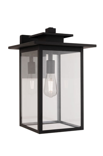Rock Creek One Light Outdoor Wall Lantern Textured Black