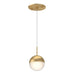 Kuzco Lighting - 402801BG-LED - LED Pendant - Pluto - Brushed Gold