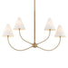 Troy Lighting - F1948-PBR - Four Light Linear Pendant - Evermore - Patina Brass