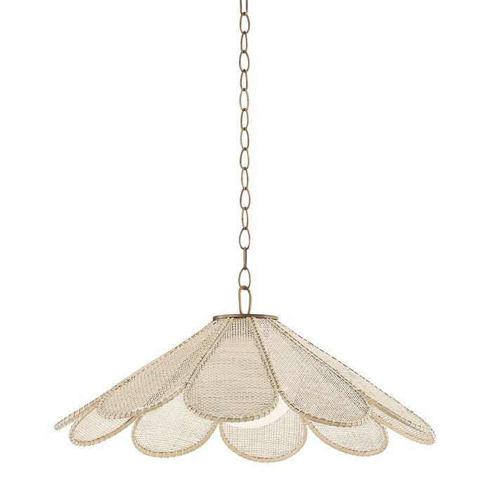 Troy Lighting - F3336-PBR - One Light Pendant - Petal - Patina Brass