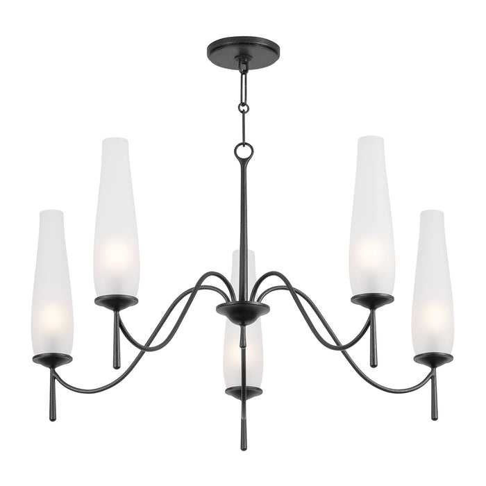 Troy Lighting - F4236-FOR - Five Light Chandelier - Legacy - Forged Iron