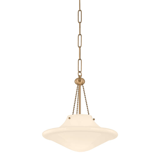 Era One Light Pendant Patina Brass