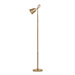 Troy Lighting - PFL1053-PBR - One Light Floor Lamp - Wharf - Patina Brass