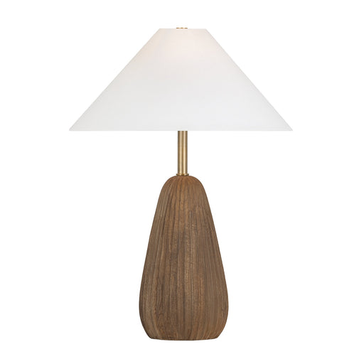 Heartwood One Light Table Lamp Patina Brass
