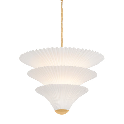 Belluno Two Light Chandelier Vintage Gold Leaf