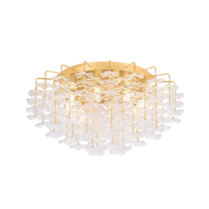 Corbett Lighting - 534-24-VGL - Eight Light Semi Flush Mount - Alsace - Vintage Gold Leaf