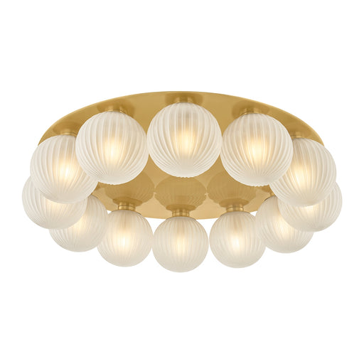 Vernazza 12 Light Flush Mount Vintage Polished Brass