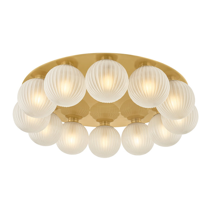 Corbett Lighting - 536-32-VPB - 12 Light Flush Mount - Vernazza - Vintage Polished Brass