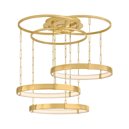 Chiasso LED Chandelier Vintage Polished Brass