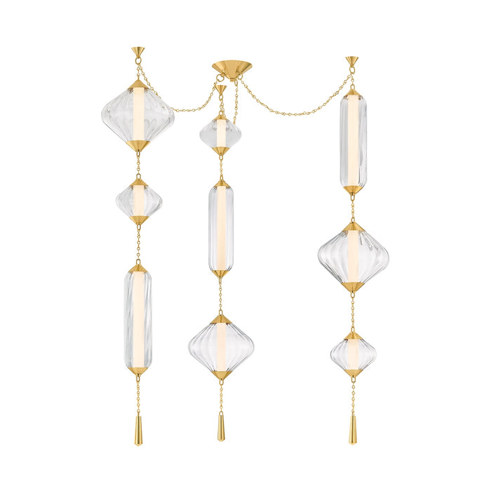 Corbett Lighting - 545-56-VPB - LED Chandelier - Fiorello - Vintage Polished Brass