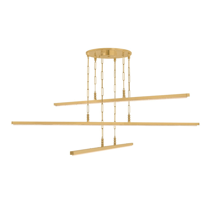 Corbett Lighting - 550-72-VB - LED Chandelier - Cortina - Vintage Brass