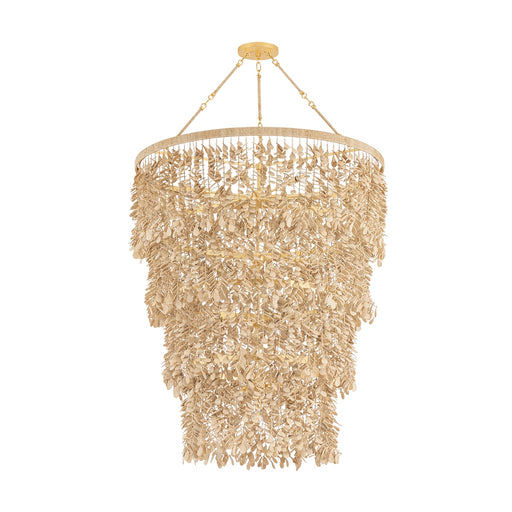Naxos 18 Light Chandelier Vintage Gold Leaf