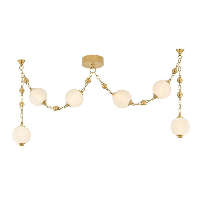 Corbett Lighting - 557-06-VB - LED Linear Pendant - Corda - Vintage Brass