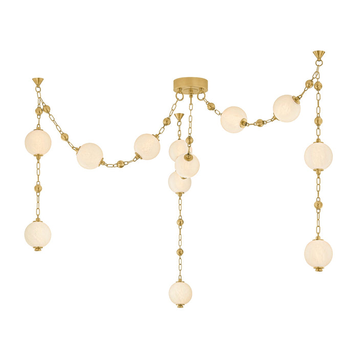 Corbett Lighting - 557-18-VB - LED Chandelier - Corda - Vintage Brass