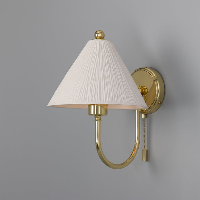 Mullan Lighting - MLCMWL029POLBRSPLA - One Light Wall Sconce - Tilia - Polished Brass