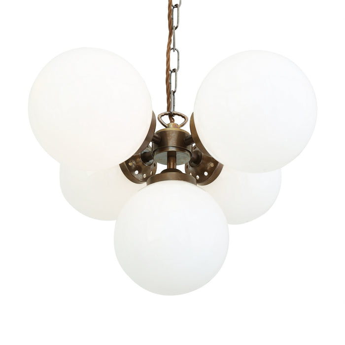 Mullan Lighting - MLF203ANTBRS - Five Light Chandelier - Yaounde - Antique Brass