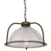Mullan Lighting - MLP058ANTBRS - One Light Pendant - Bousta - Antique Brass & Bronze Ring