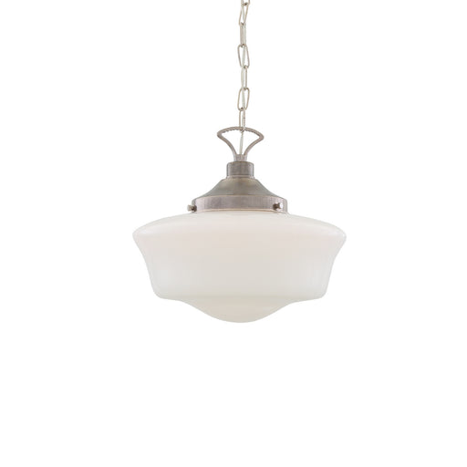 Mullan Lighting - MLP117ANTSLV - One Light Pendant - Schoolhouse - Antique Silver