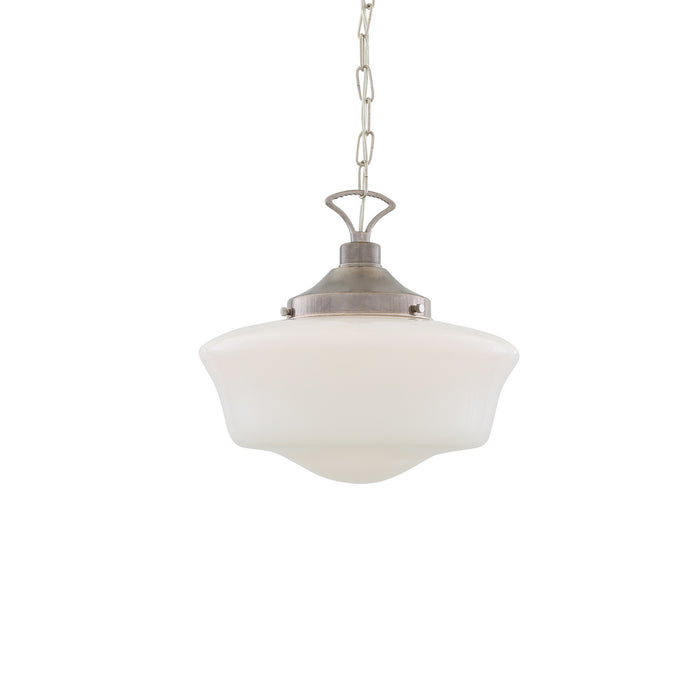 Mullan Lighting - MLP117ANTSLV - One Light Pendant - Schoolhouse - Antique Silver