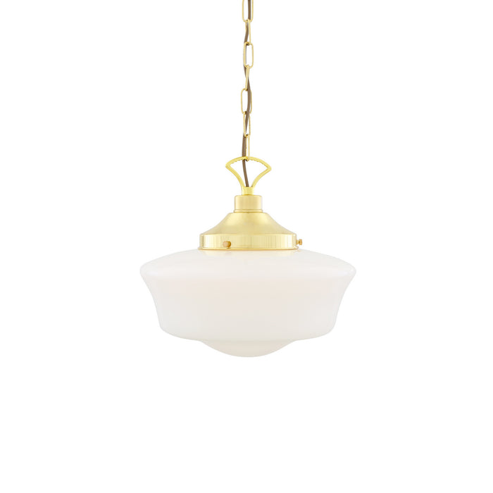Mullan Lighting - MLP117POLBRS - One Light Pendant - Schoolhouse - Polished Brass