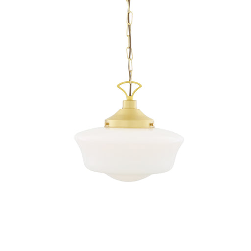 Mullan Lighting - MLP117SATBRS - One Light Pendant - Schoolhouse - Satin Brass