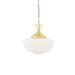 Mullan Lighting - MLP117SATBRS - One Light Pendant - Schoolhouse - Satin Brass