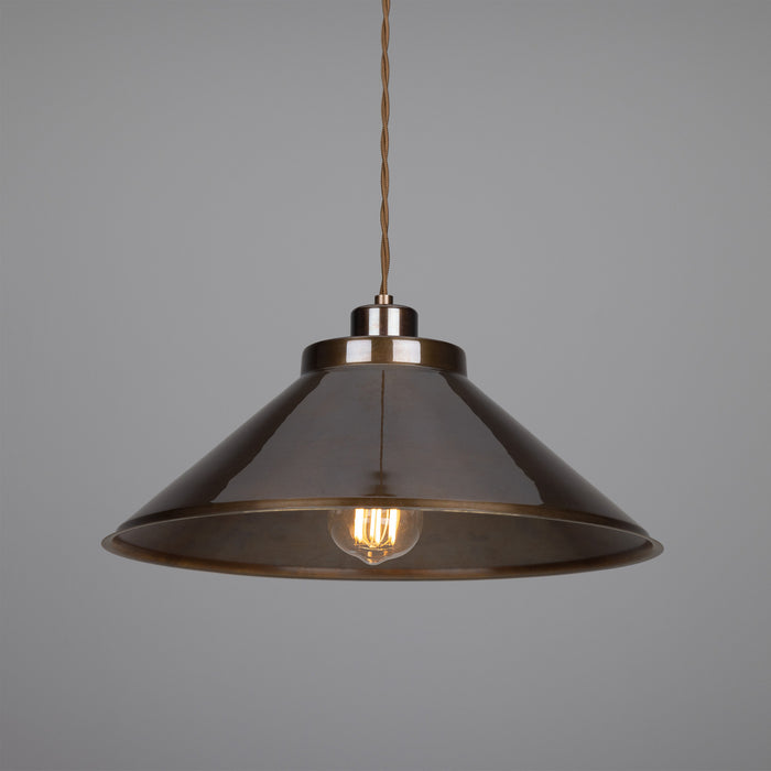 Mullan Lighting - MLP417ANTBRS - One Light Pendant - Rio - Antique Brass