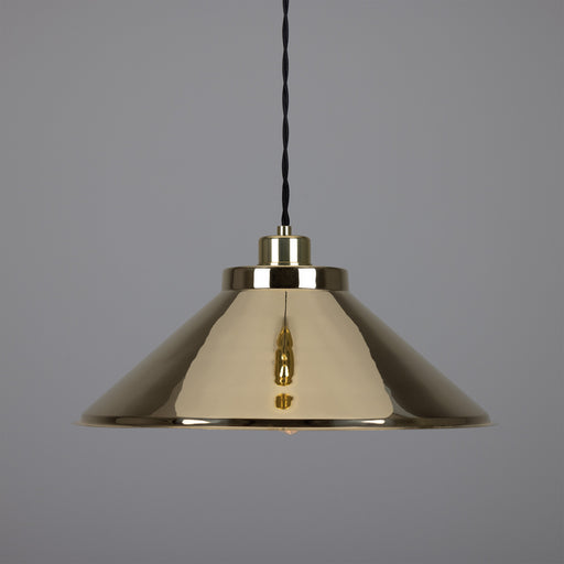 Rio One Light Pendant Polished Brass