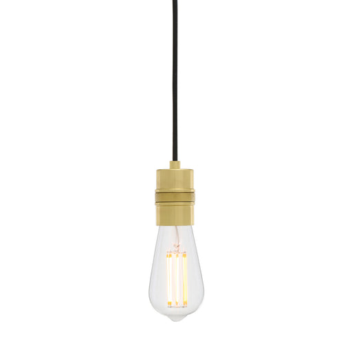 Devon One Light Pendant Polished Brass
