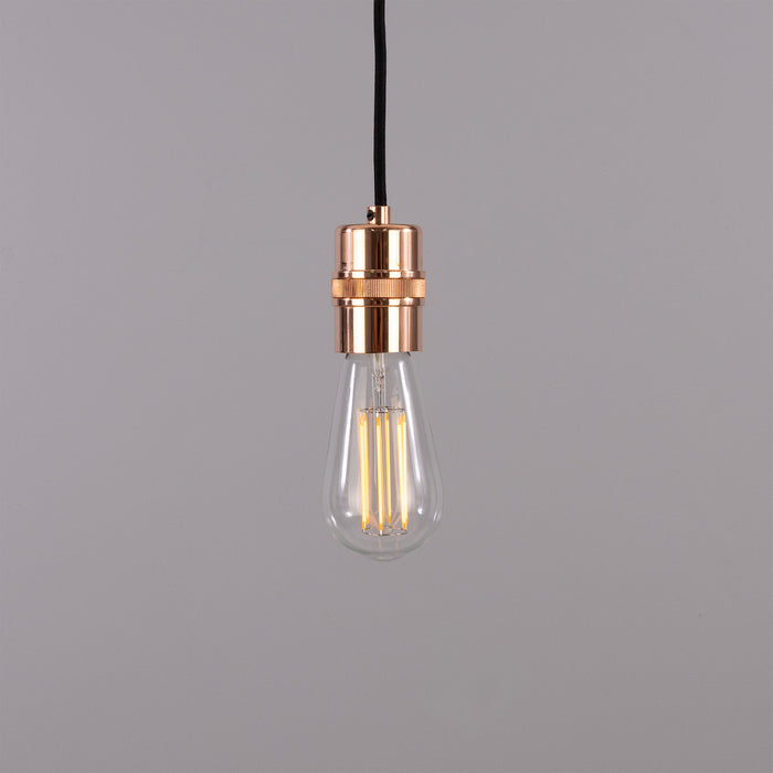 Mullan Lighting - MLP437POLCOP - One Light Pendant - Devon - Polished Copper